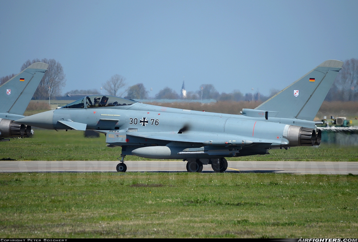 Germany - Air Force Eurofighter EF-2000 Typhoon S 30+76 at Leeuwarden (LWR / EHLW), Netherlands