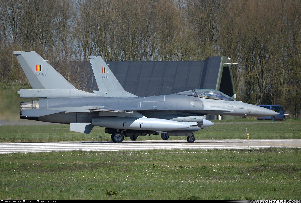 Belgium - Air Force General Dynamics F-16AM Fighting Falcon FA-69 at Leeuwarden (LWR / EHLW), Netherlands