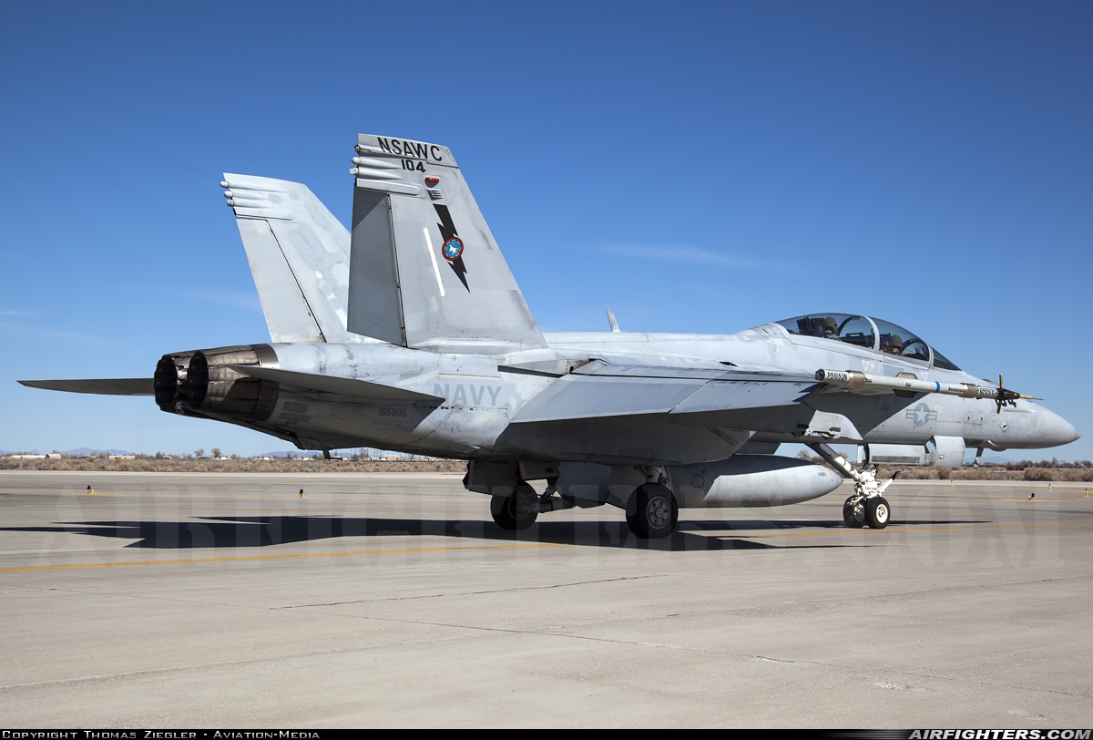 USA - Navy Boeing F/A-18F Super Hornet 165805 at Fallon - Fallon NAS (NFL / KNFL), USA