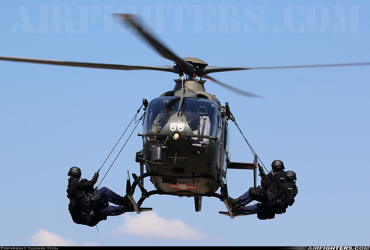 Switzerland - Air Force Eurocopter TH05 (EC-635P2+) T-368 at Pfaffnau (LSXP), Switzerland
