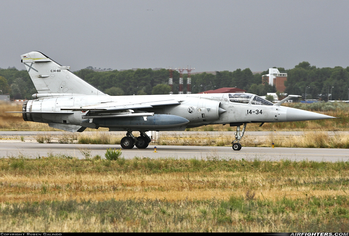 Spain - Air Force Dassault Mirage F1M C.14-60 at Madrid - Torrejon (TOJ / LETO), Spain