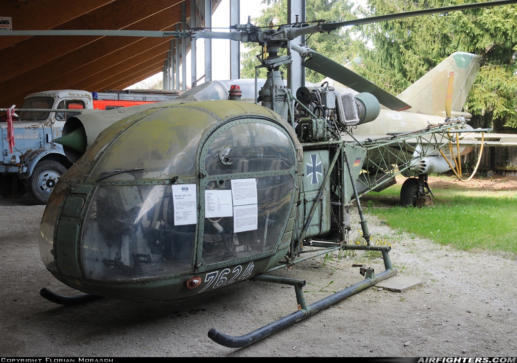 Germany - Army Sud Aviation SE.3130 Alouette II 76+24 at Off-Airport - Fichtelberg, Germany