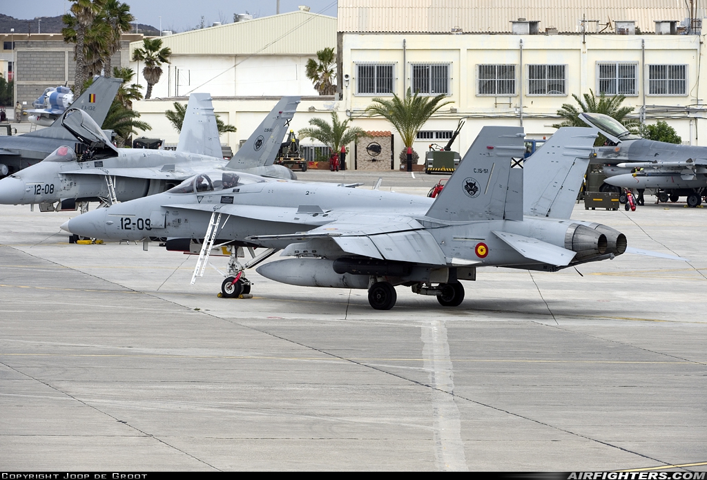 Spain - Air Force McDonnell Douglas C-15 Hornet (EF-18A+) C.15-51 at Gran Canaria (- Las Palmas / Gando) (LPA / GCLP), Spain