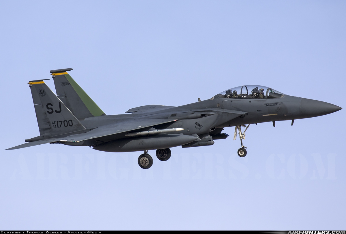 USA - Air Force McDonnell Douglas F-15E Strike Eagle 88-1700 at Las Vegas - Nellis AFB (LSV / KLSV), USA