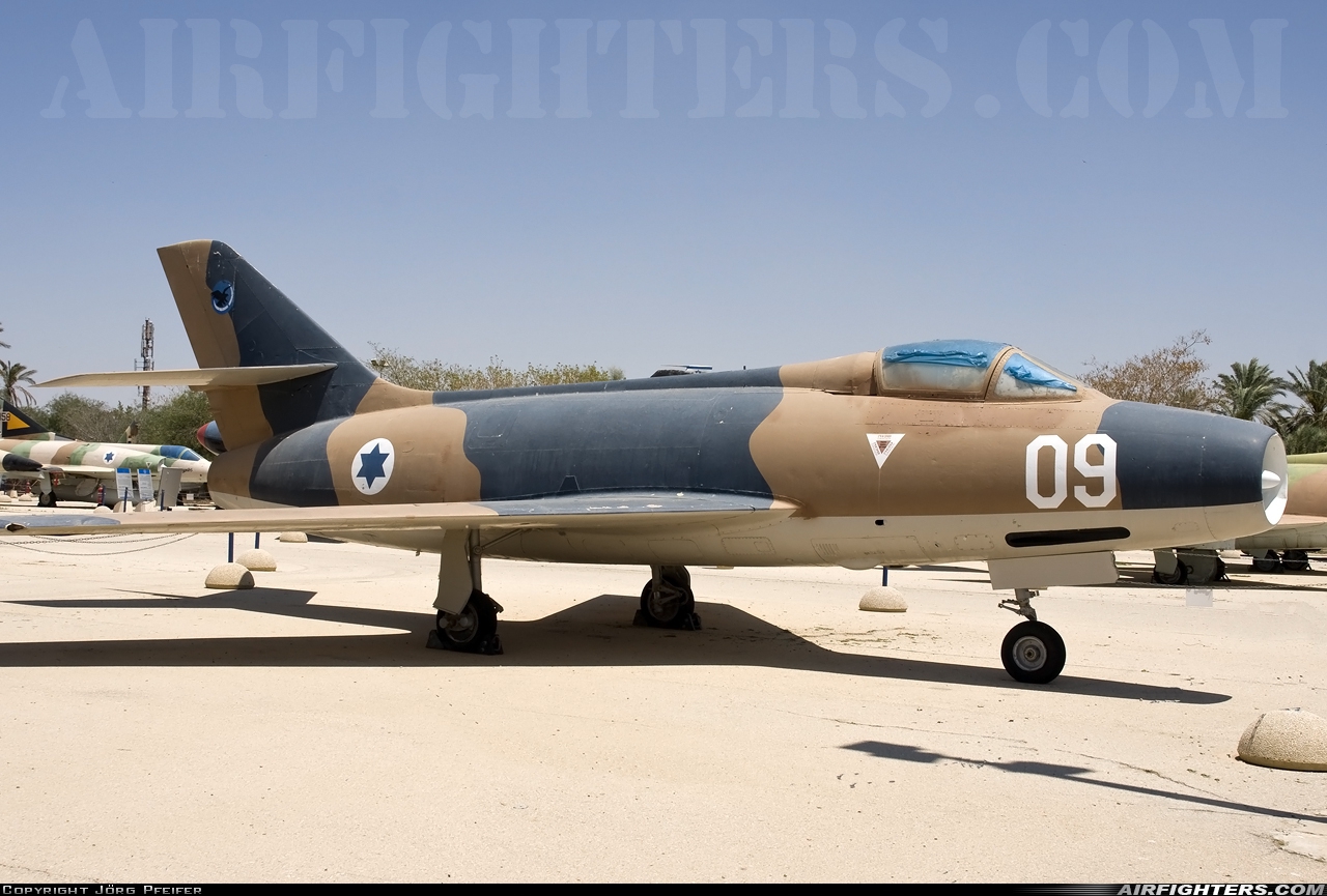 Israel - Air Force Dassault Mystere IVA 09 at Beersheba - Hatzerim (LLHB), Israel