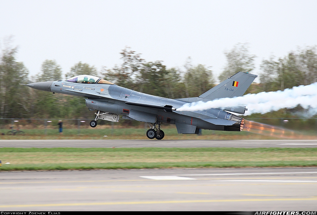 Belgium - Air Force General Dynamics F-16AM Fighting Falcon FA-134 at Hradec Kralove (LKHK), Czech Republic