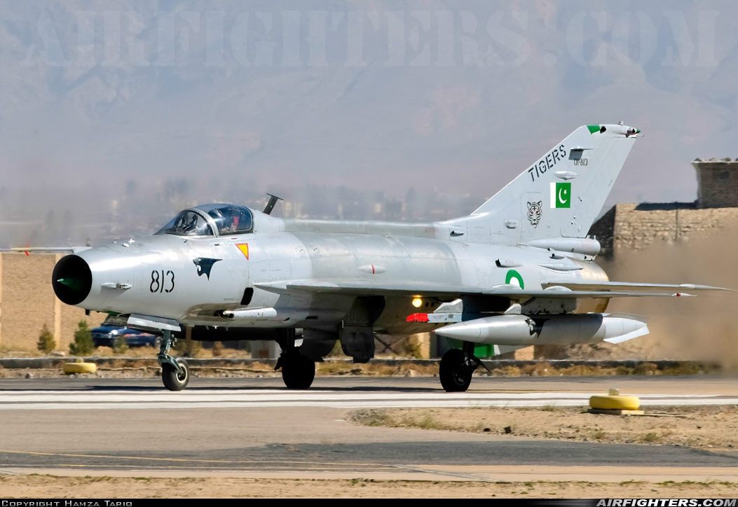 Pakistan - Air Force Chengdu F-7PG 01-813 at Quetta - Samungli (UET / OPQT), Pakistan
