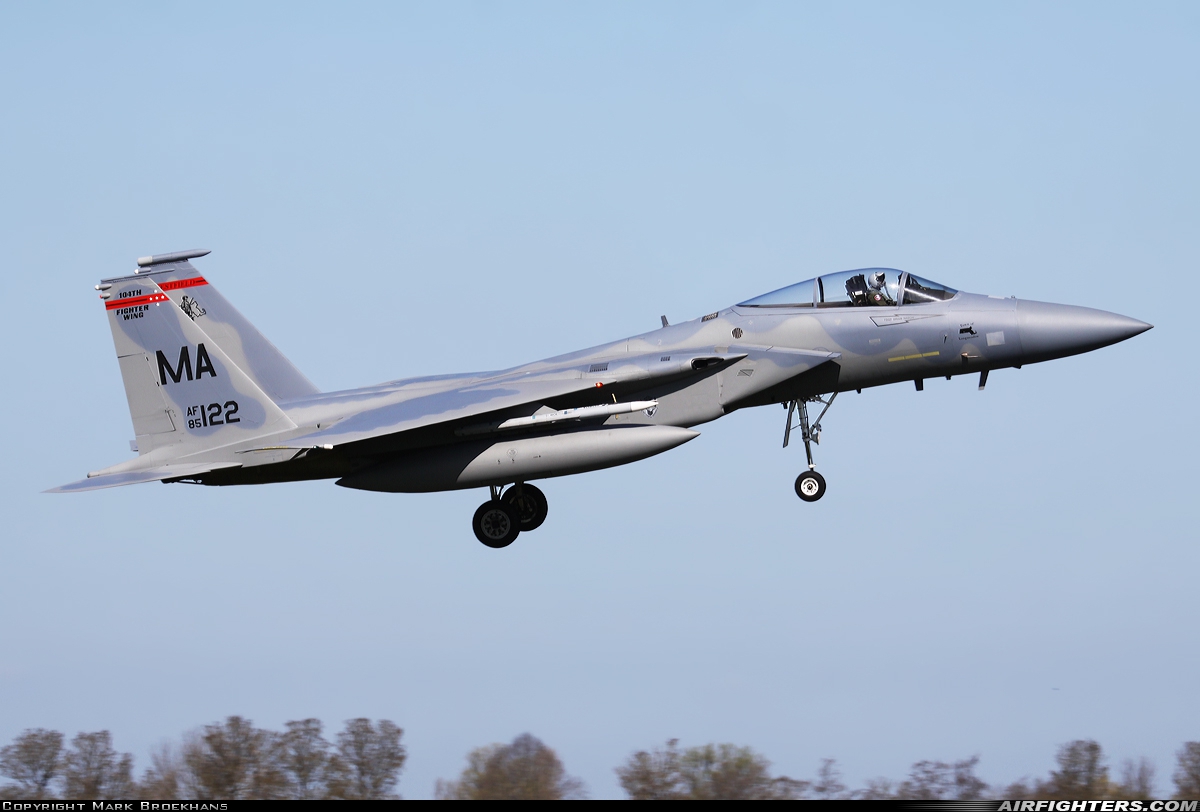 USA - Air Force McDonnell Douglas F-15C Eagle 85-0122 at Leeuwarden (LWR / EHLW), Netherlands