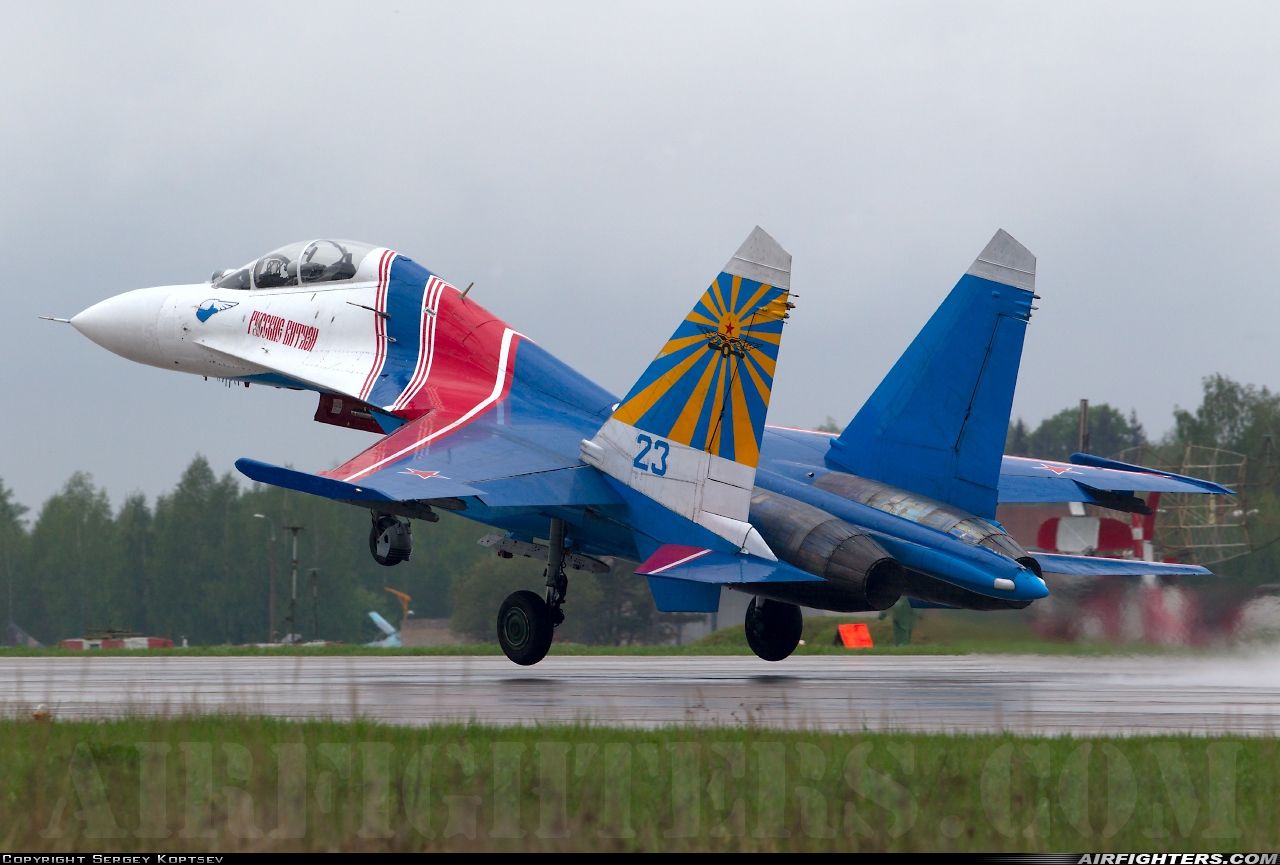 Russia - Air Force Sukhoi Su-27UB  at Kubinka (UUMB), Russia