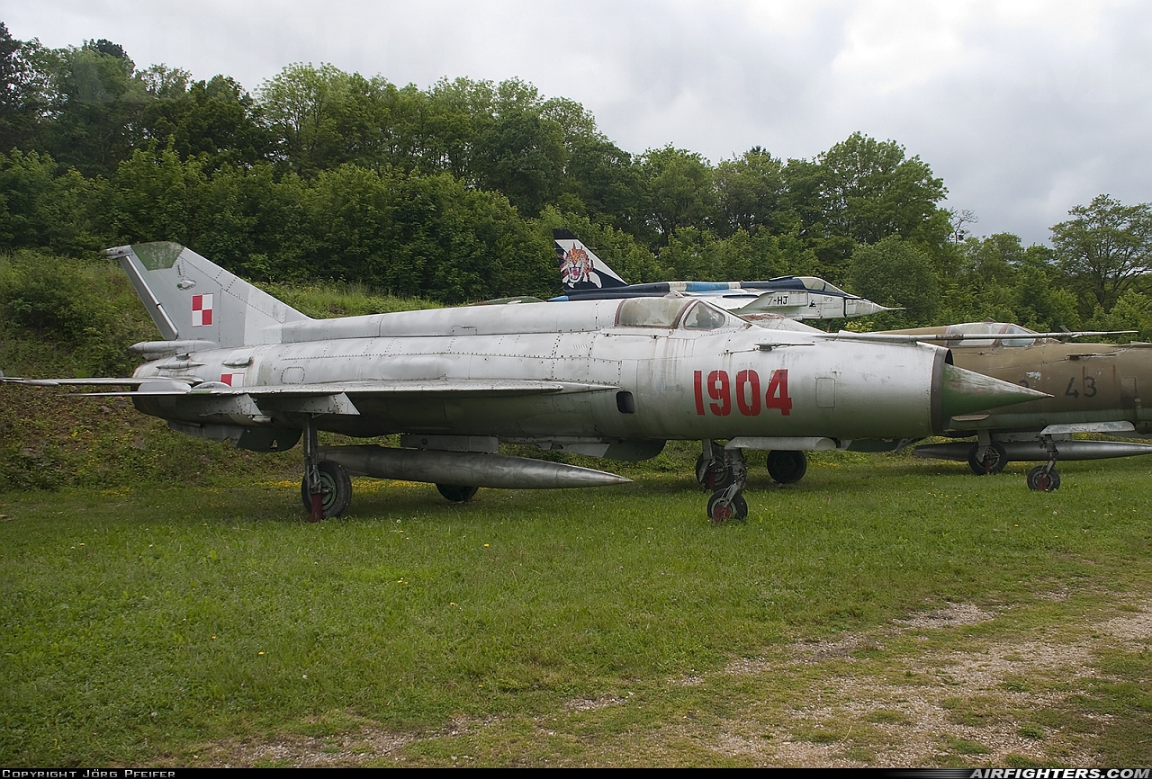 Poland - Air Force Mikoyan-Gurevich MiG-21M 1904 at Off-Airport - Savigny-les-Beaune, France