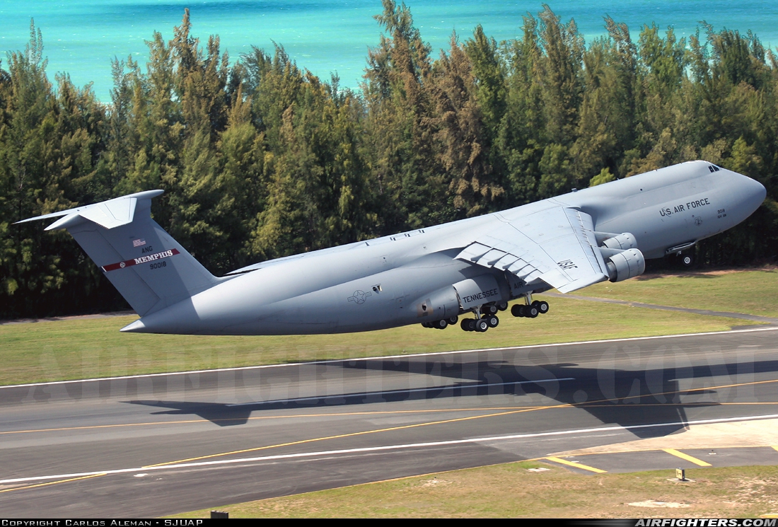 USA - Air Force Lockheed C-5A Galaxy (L-500) 69-0018 at San Juan - Luis Munoz Marin Int. (SJU / TJSJ), Puerto Rico