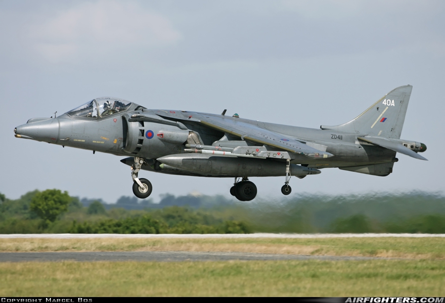 UK - Air Force British Aerospace Harrier GR.9 ZD411 at Cottesmore (Oakham) (OKH / EGXJ), UK