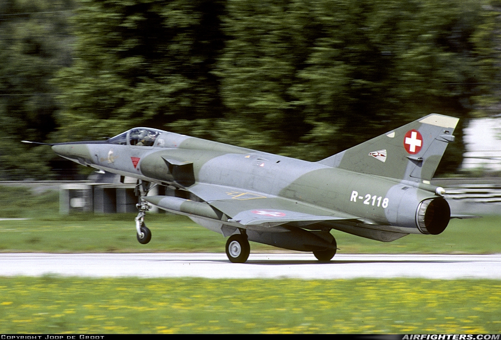 Switzerland - Air Force Dassault Mirage IIIRS R-2118 at Sion (- Sitten) (SIR / LSGS / LSMS), Switzerland