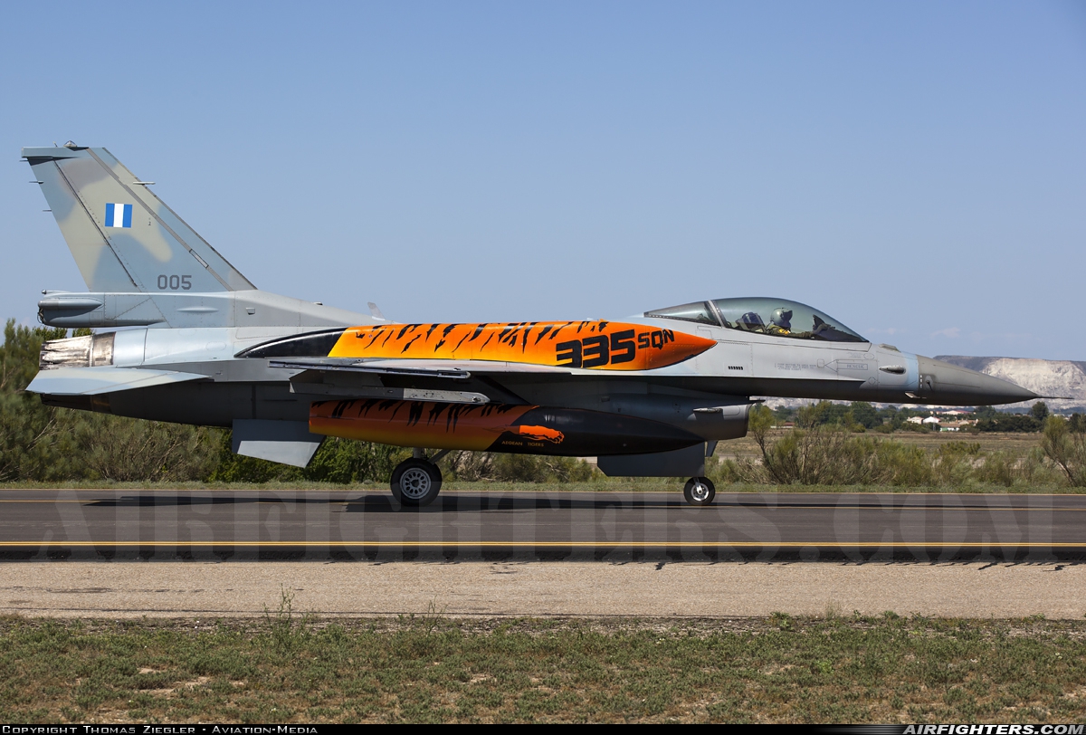 Greece - Air Force General Dynamics F-16C Fighting Falcon 005 at Zaragoza (ZAZ / LEZG), Spain