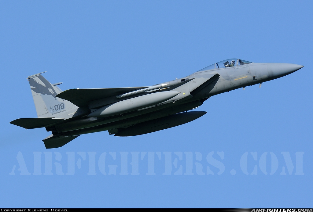 USA - Air Force McDonnell Douglas F-15C Eagle 80-0018 at Leeuwarden (LWR / EHLW), Netherlands