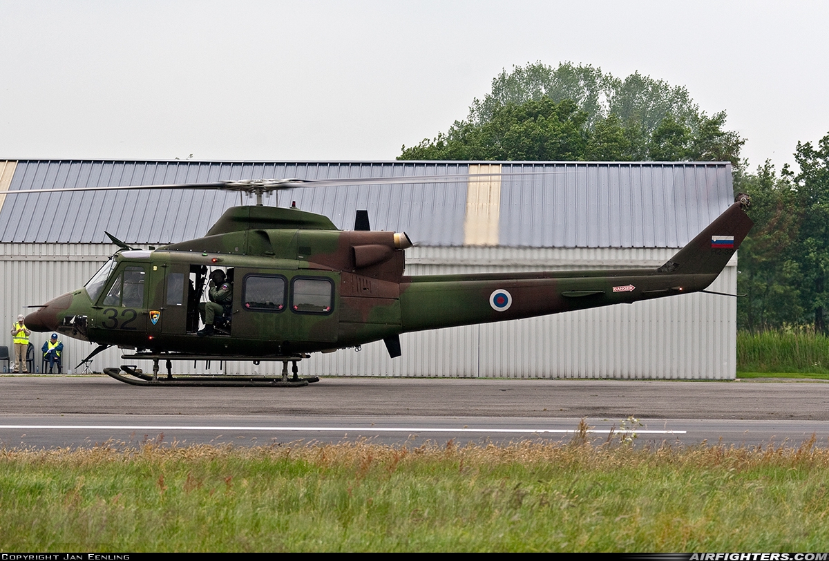 Slovenia - Air Force Agusta-Bell AB-412HP Grifone H2-32 at Drachten (EHDR), Netherlands