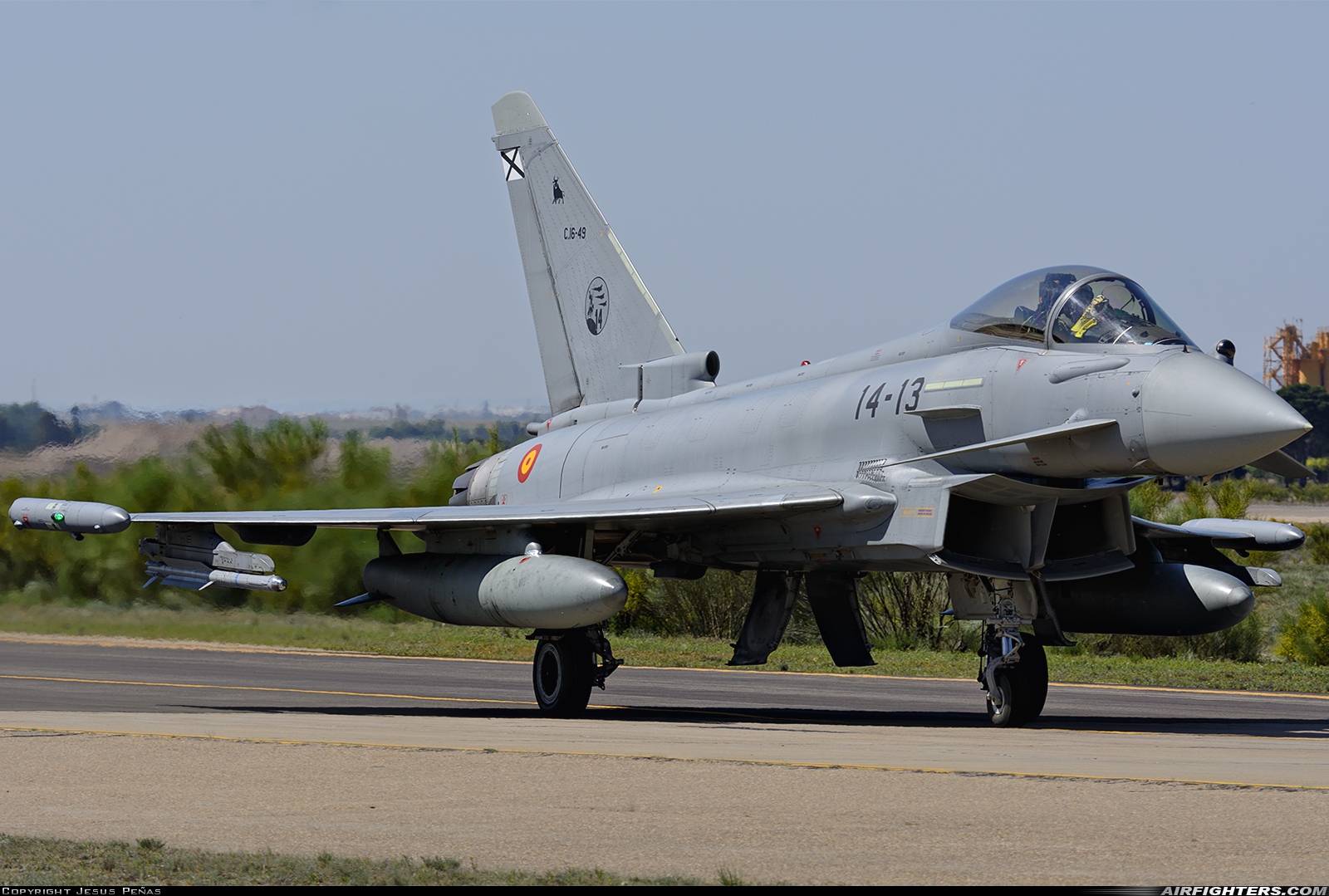 Spain - Air Force Eurofighter C-16 Typhoon (EF-2000S) C.16-49 at Zaragoza (ZAZ / LEZG), Spain