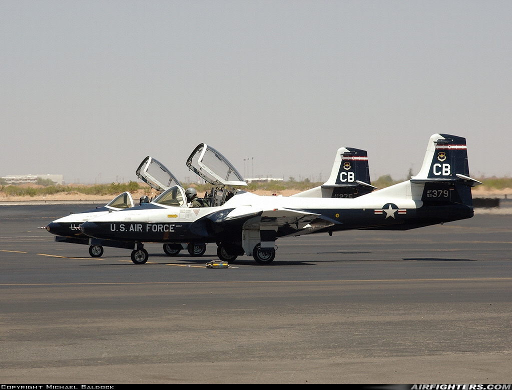 USA - Air Force Cessna T-37B Tweety Bird (318B) 59-0379 at El Paso - Int. (ELP / KELP), USA