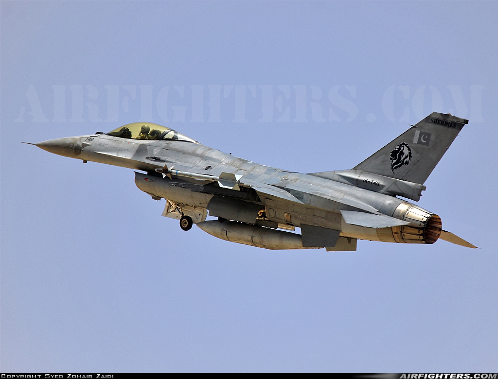 Pakistan - Air Force General Dynamics F-16A/ADF Fighting Falcon 14-740 at Sargodha - Mushaf (SGI / OPSR), Pakistan
