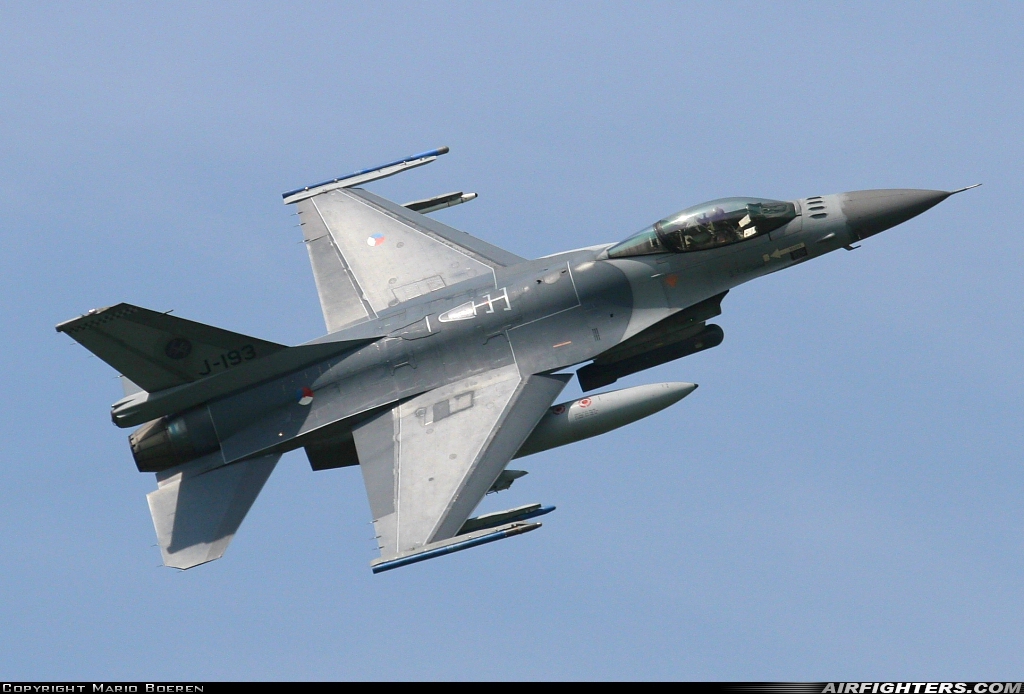 Netherlands - Air Force General Dynamics F-16AM Fighting Falcon J-193 at Uden - Volkel (UDE / EHVK), Netherlands