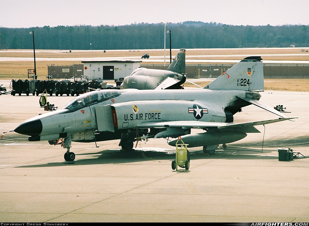 USA - Air Force McDonnell Douglas F-4E Phantom II 67-0224 at Goldsboro - Seymour Johnson AFB (GSB / KGSB), USA