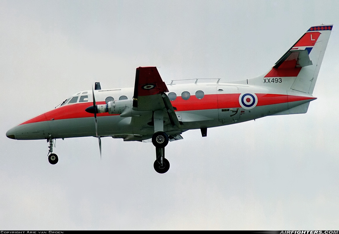 UK - Air Force Scottish Aviation HP-137 Jetstream T1 XX493 at Fairford (FFD / EGVA), UK