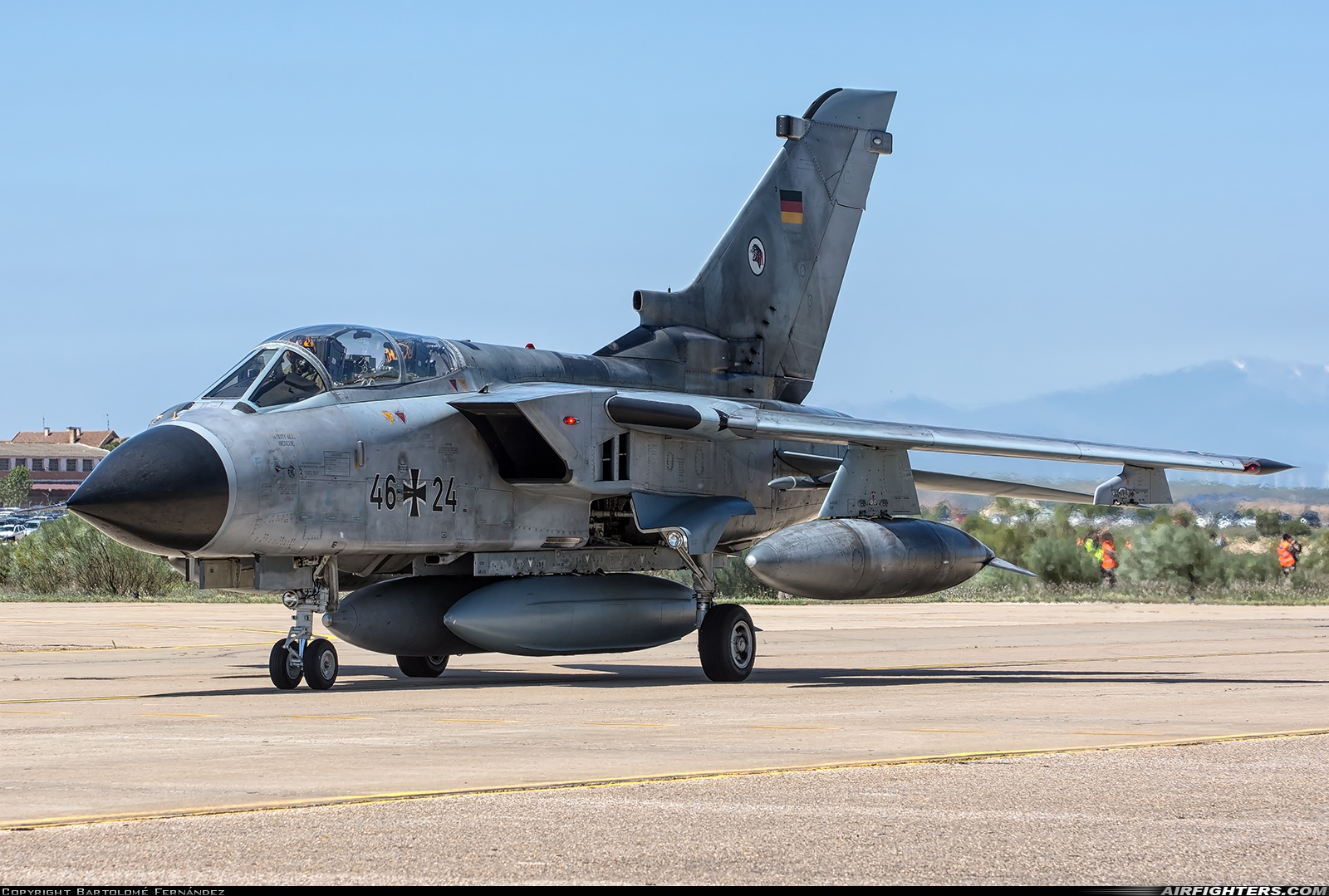 Germany - Air Force Panavia Tornado ECR 46+24 at Zaragoza (ZAZ / LEZG), Spain