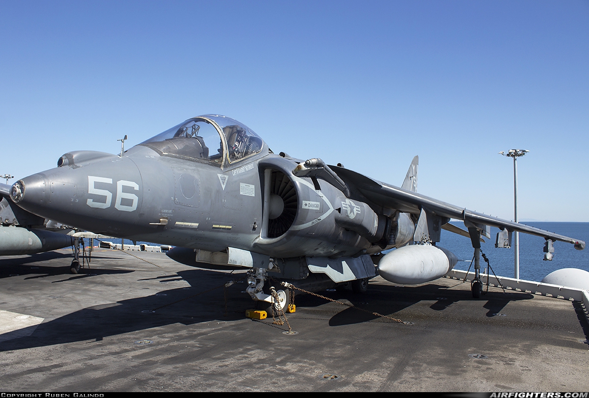 USA - Marines McDonnell Douglas AV-8B Harrier II 163874 at Off-Airport - Valencia, Spain