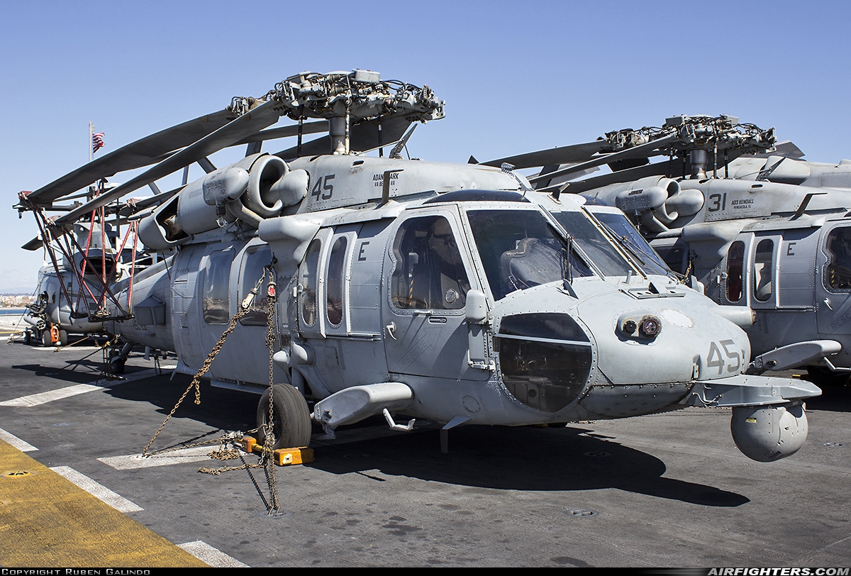 USA - Navy Sikorsky MH-60S Knighthawk (S-70A) 167834 at Off-Airport - Valencia, Spain