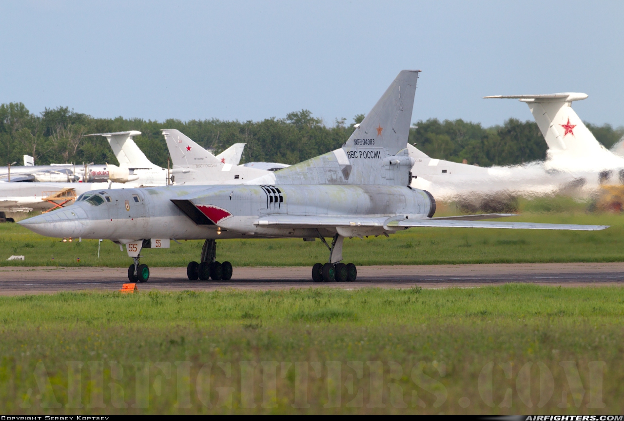 Russia - Air Force Tupolev Tu-22M-3 Backfire-C RF-34083 at Ryazan - Dyagilevo (UUBD), Russia