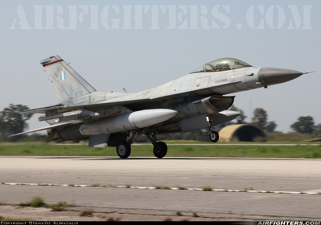 Greece - Air Force General Dynamics F-16C Fighting Falcon 070 at Andravida (Pyrgos -) (PYR / LGAD), Greece