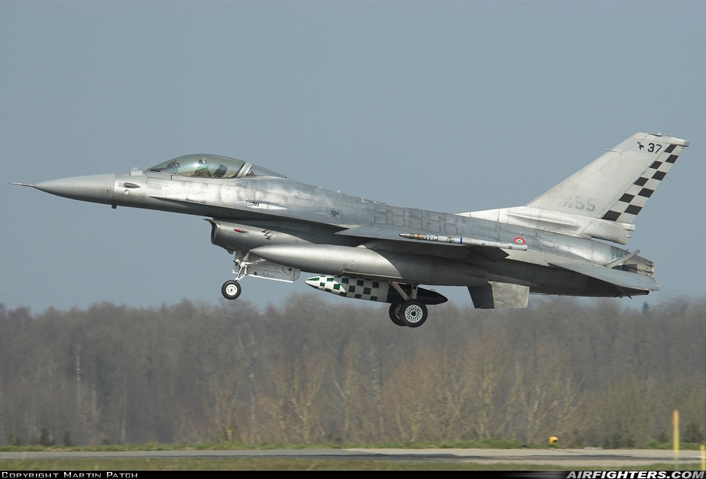 Italy - Air Force General Dynamics F-16A/ADF Fighting Falcon MM7255 at Florennes (EBFS), Belgium