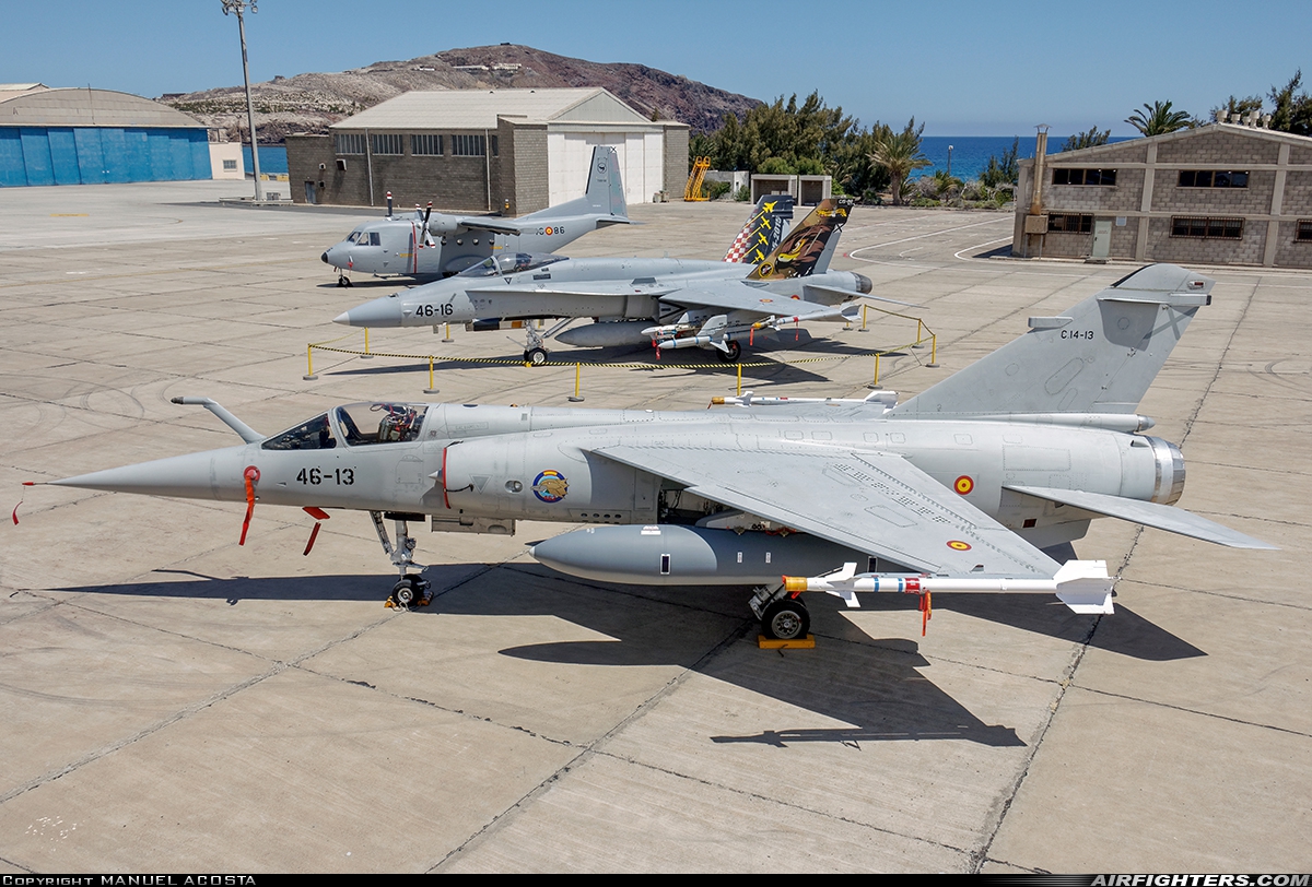 Spain - Air Force Dassault Mirage F1M C.14-13 at Gran Canaria (- Las Palmas / Gando) (LPA / GCLP), Spain