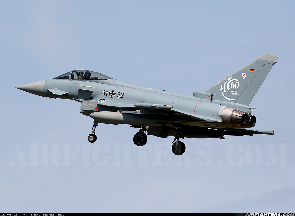 Germany - Air Force Eurofighter EF-2000 Typhoon S 31+32 at Norvenich (ETNN), Germany