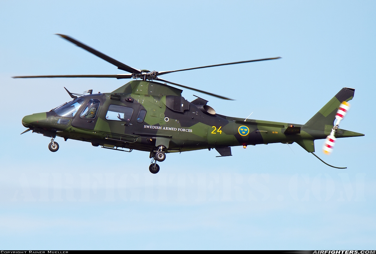 Sweden - Air Force Agusta Hkp15A (A-109E LUH) 151754 at Buckeburg (- Achum) (ETHB), Germany