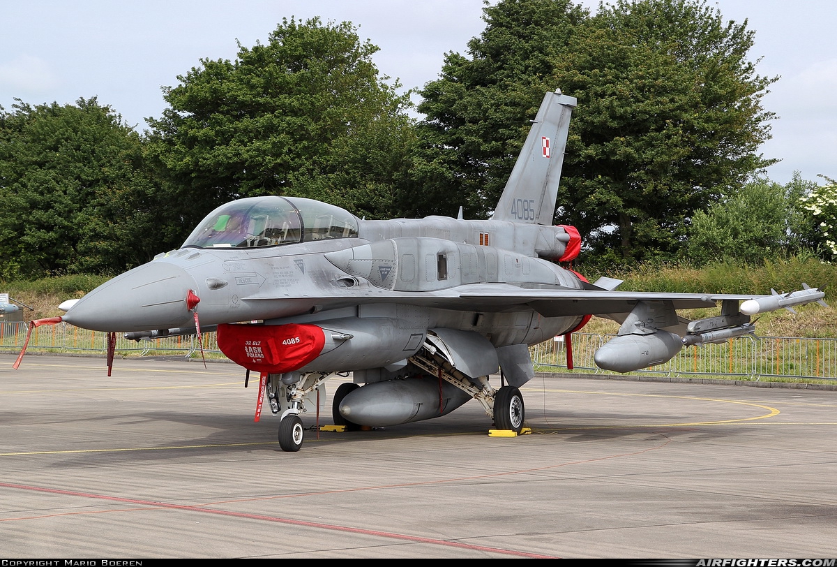 Poland - Air Force General Dynamics F-16D Fighting Falcon 4085 at Leeuwarden (LWR / EHLW), Netherlands