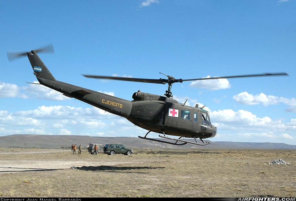 Argentina - Army Bell UH-1H Iroquois (205) AE-456 at Comandante Luis Piedrabuena (Santa Cruz), Argentina
