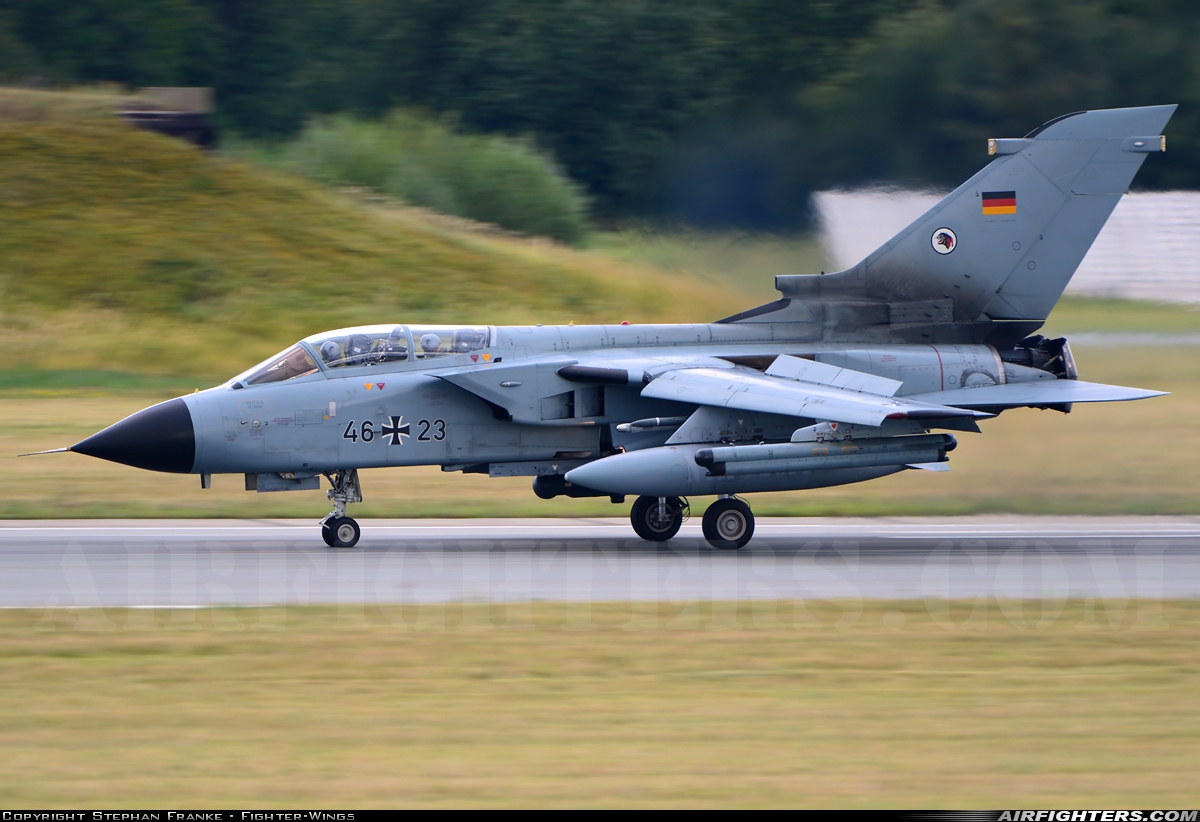 Germany - Air Force Panavia Tornado ECR 46+23 at Rostock - Laage (RLG / ETNL), Germany