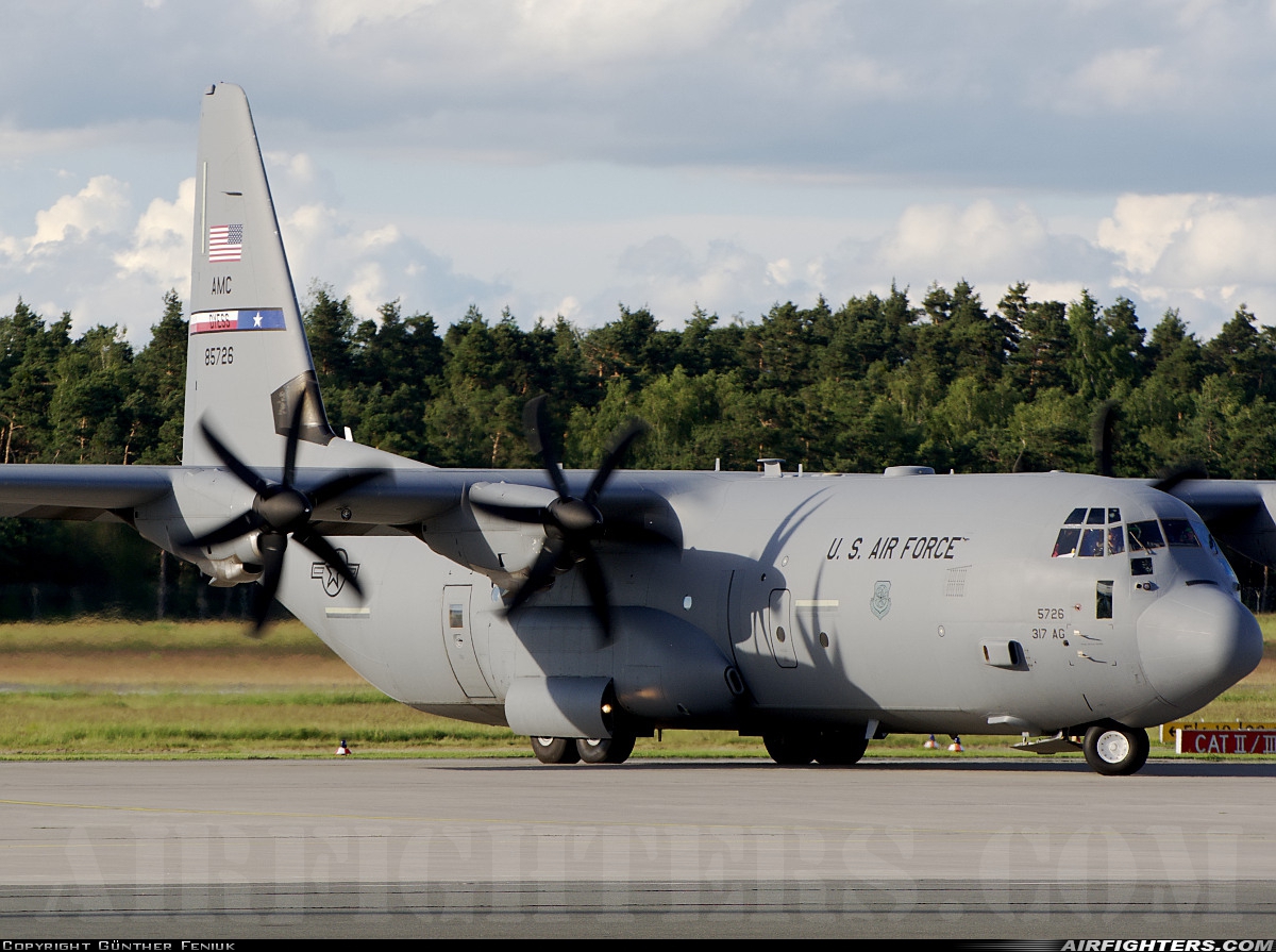 USA - Air Force Lockheed Martin C-130J-30 Hercules (L-382) 08-5726 at Nuremberg (NUE / EDDN), Germany
