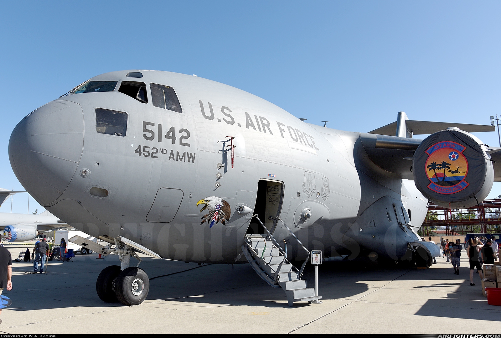 USA - Air Force Boeing C-17A Globemaster III 05-5142 at Riverside - March ARB (AFB / Field) (RIV / KRIV), USA