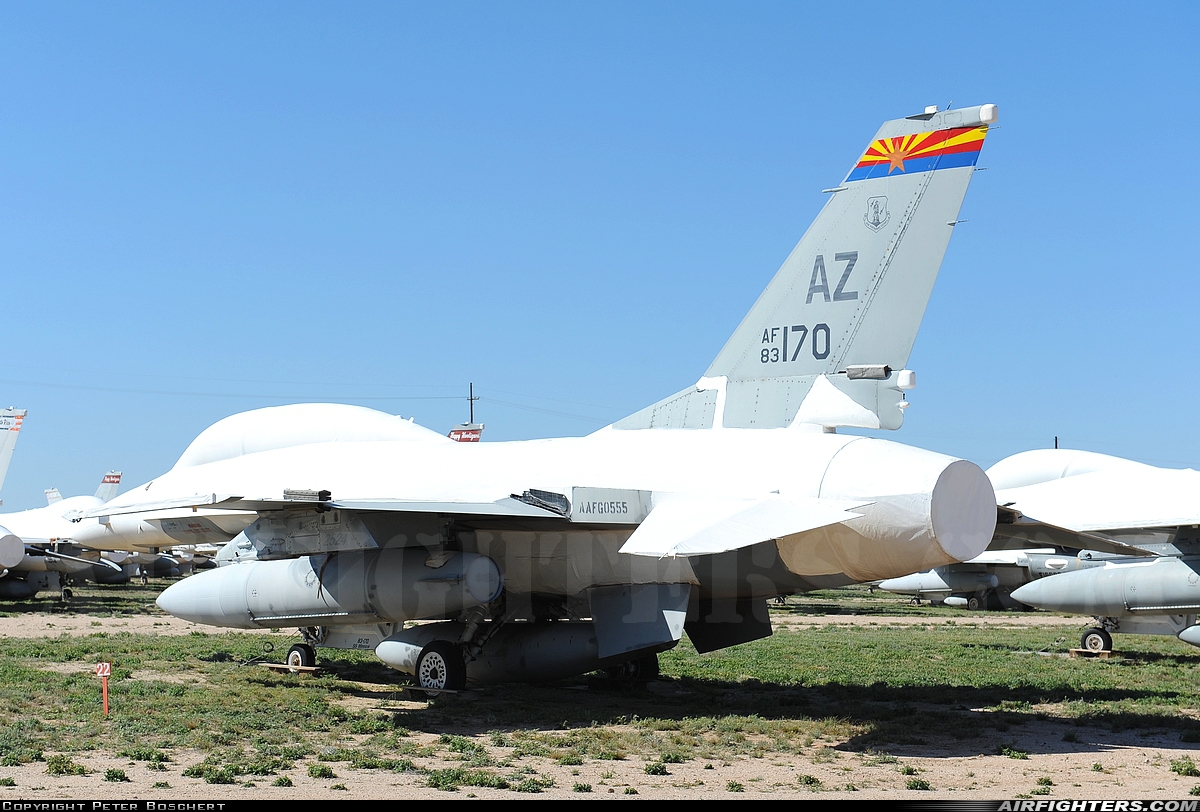 USA - Air Force General Dynamics F-16B Fighting Falcon 83-1170 at Tucson - Davis-Monthan AFB (DMA / KDMA), USA