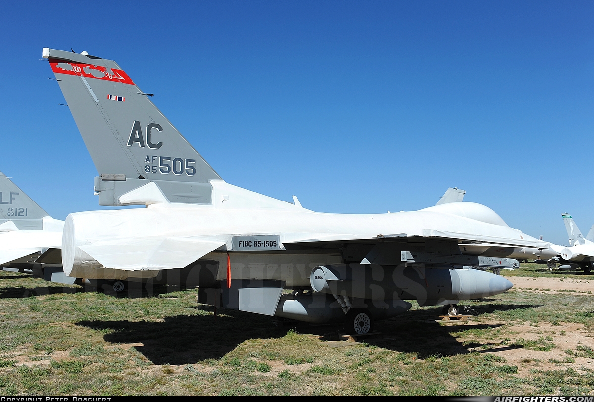 USA - Air Force General Dynamics F-16C Fighting Falcon 85-1505 at Tucson - Davis-Monthan AFB (DMA / KDMA), USA