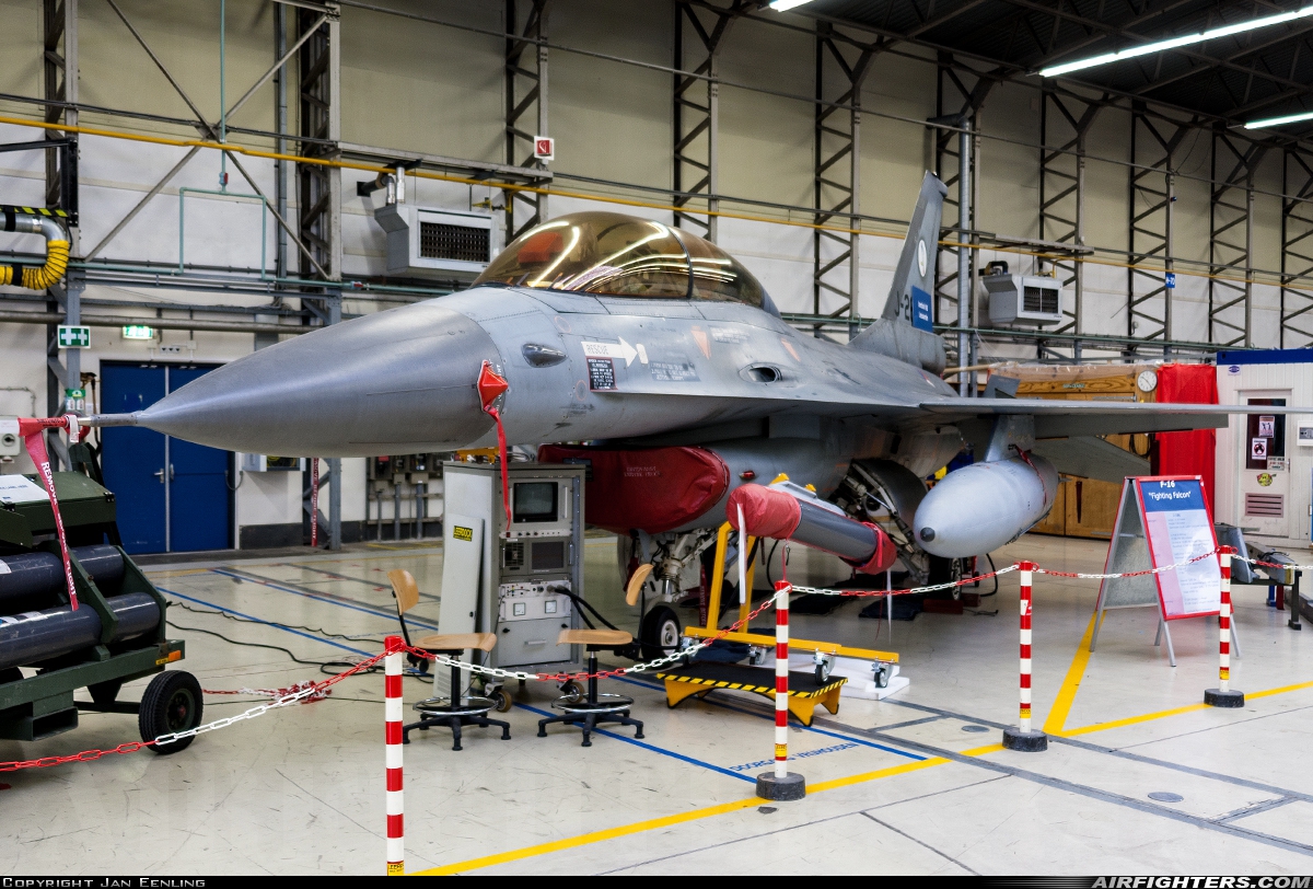 Netherlands - Air Force General Dynamics F-16B Fighting Falcon J-266 at Leeuwarden (LWR / EHLW), Netherlands