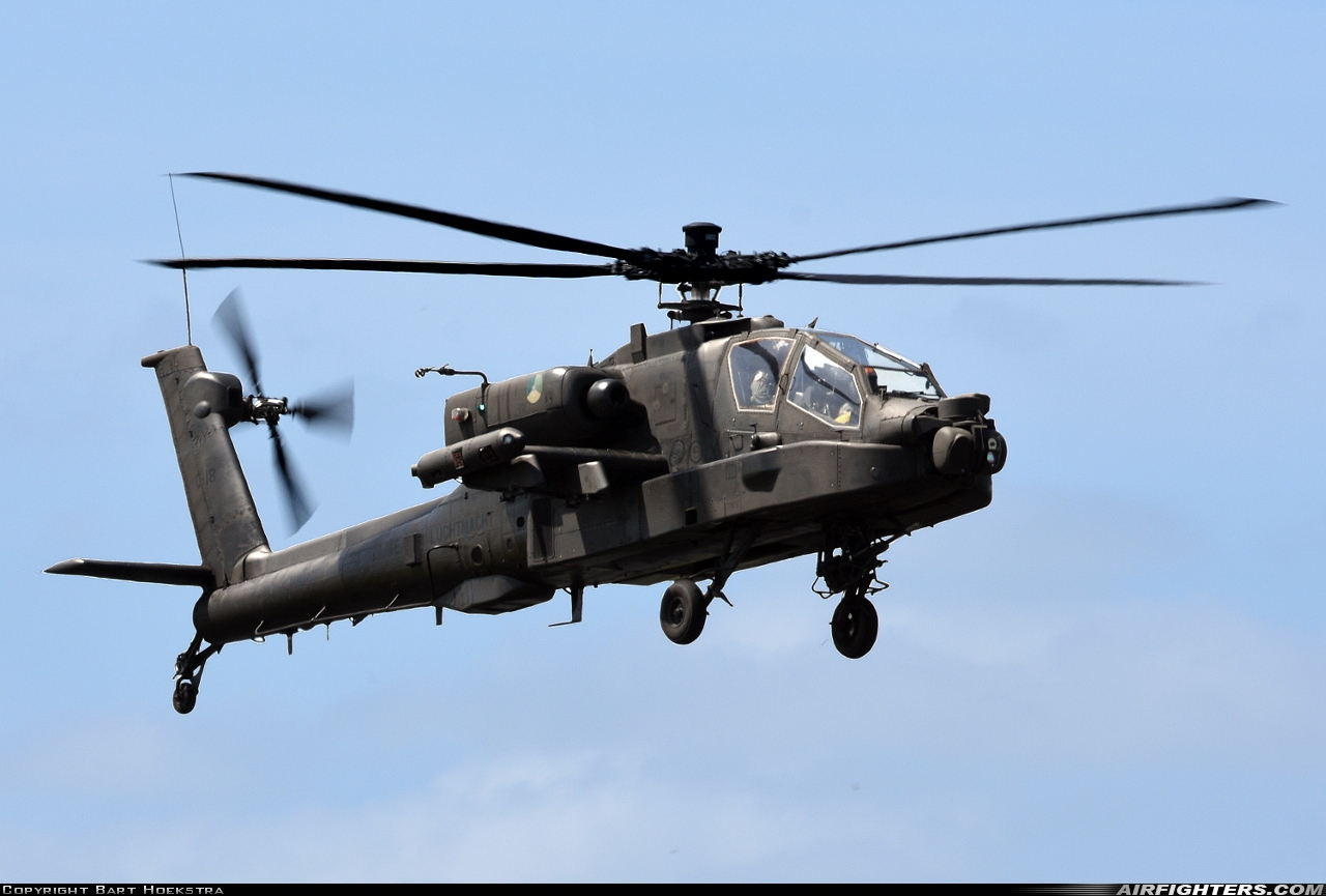Netherlands - Air Force Boeing AH-64DN Apache Longbow Q-18 at Leeuwarden (LWR / EHLW), Netherlands