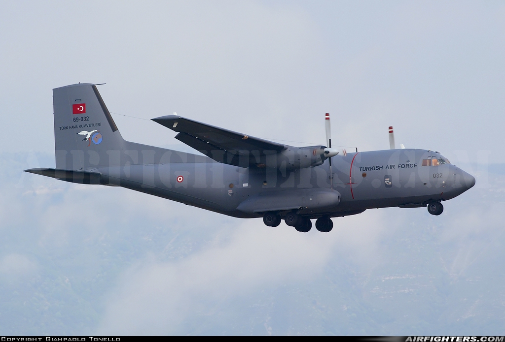 Türkiye - Air Force Transport Allianz C-160D 69-032 at Aviano (- Pagliano e Gori) (AVB / LIPA), Italy