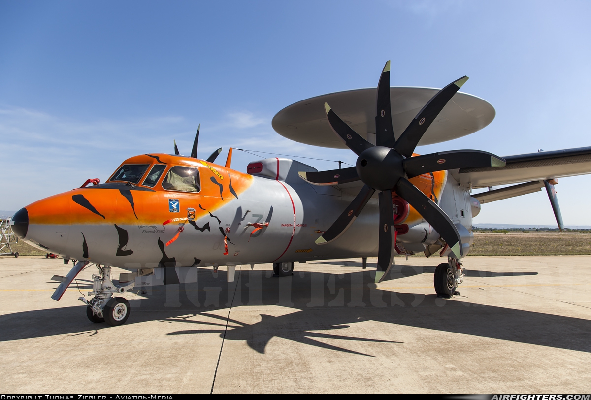 France - Navy Grumman E-2C Hawkeye 3 at Zaragoza (ZAZ / LEZG), Spain