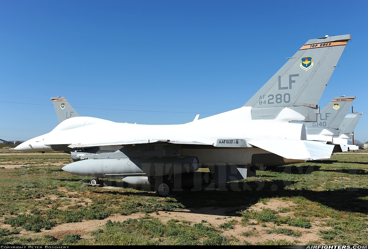 USA - Air Force General Dynamics F-16C Fighting Falcon 84-1280 at Tucson - Davis-Monthan AFB (DMA / KDMA), USA
