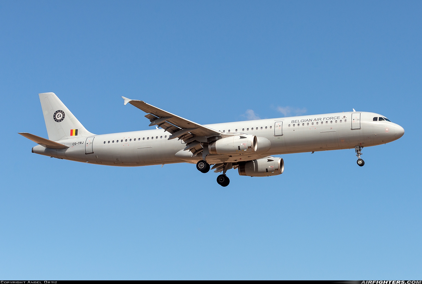 Belgium - Air Force Airbus A321-231 CS-TRJ at Gran Canaria (- Las Palmas / Gando) (LPA / GCLP), Spain