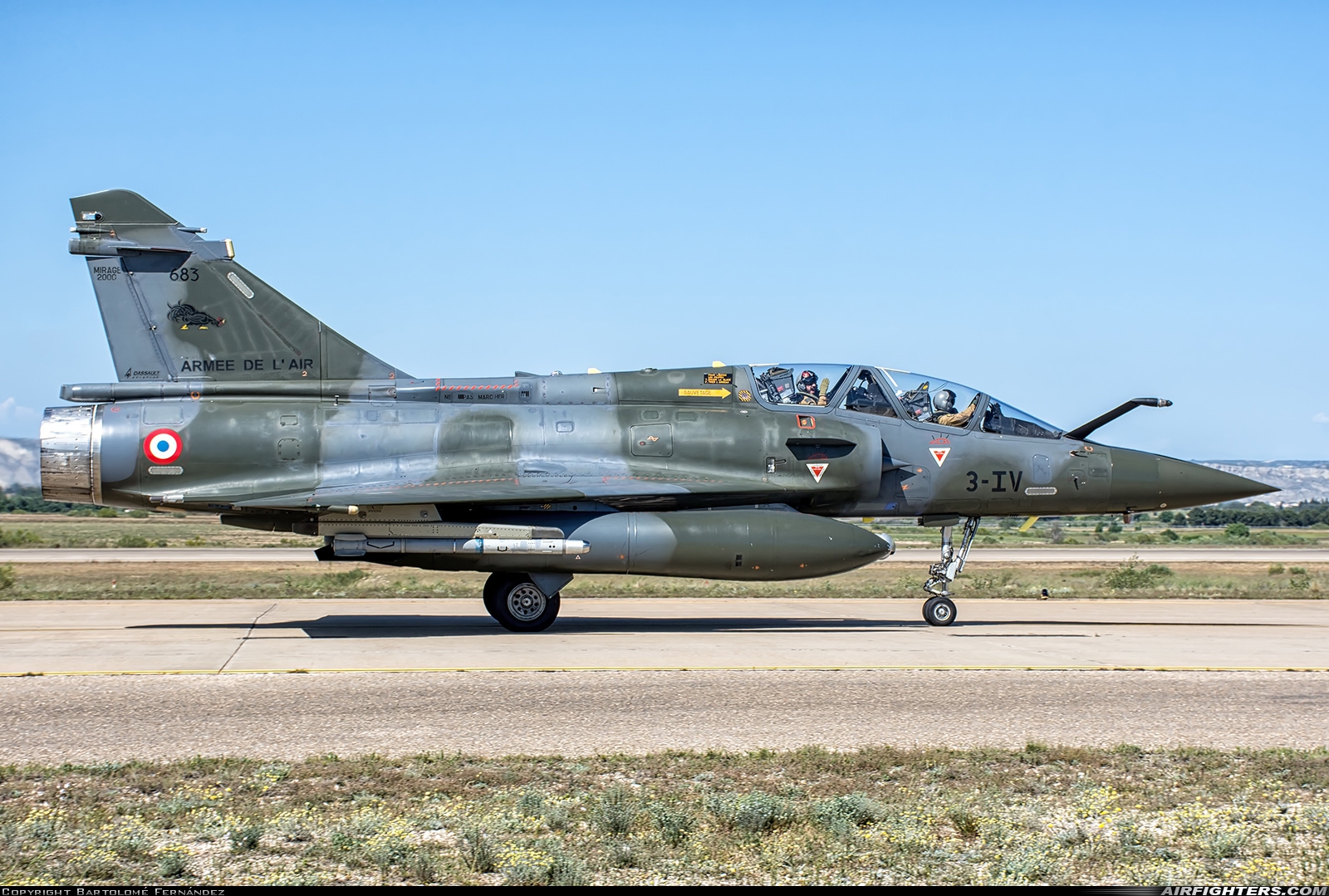 France - Air Force Dassault Mirage 2000D 683 at Zaragoza (ZAZ / LEZG), Spain