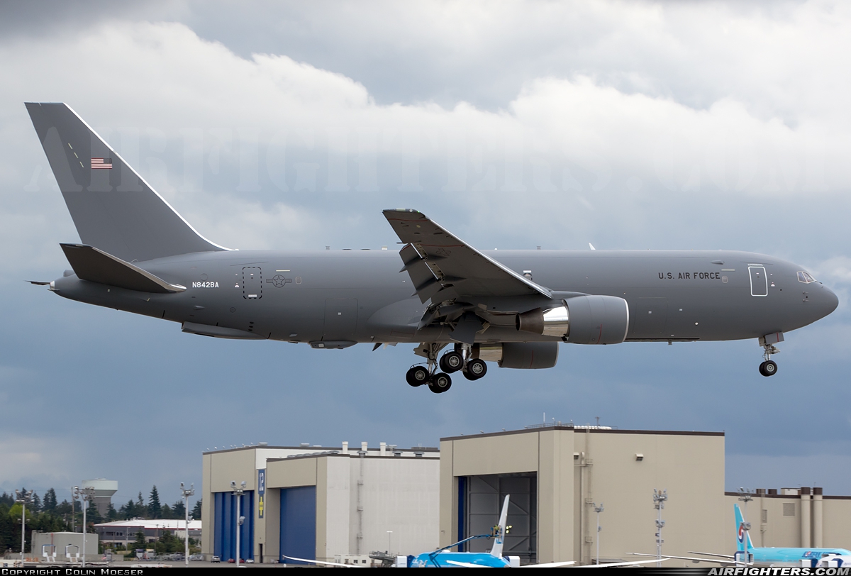 USA - Air Force Boeing KC-46A Pegasus (767-200LRF) N842BA at Everett - Snohomish County / Paine Field (PAE / KPAE), USA